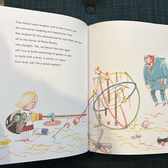 Rosie Revere Engineer children’s book. STEM imagination building Girl empowered - Picture 5 of 9